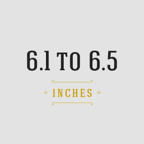 6.1 To 6.5 inches