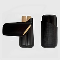 Leather cigar case – 2 fingers