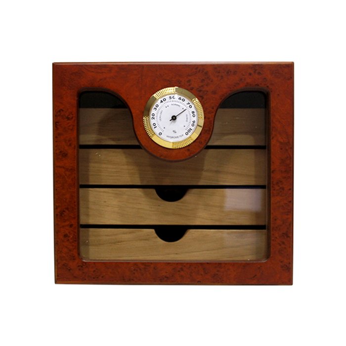 Glass Front Humidor with 4 Trays