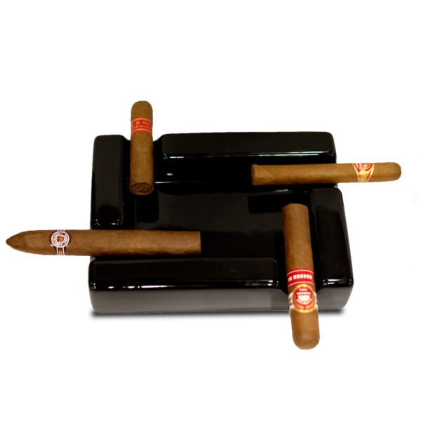 Black Ceramic Ashtray