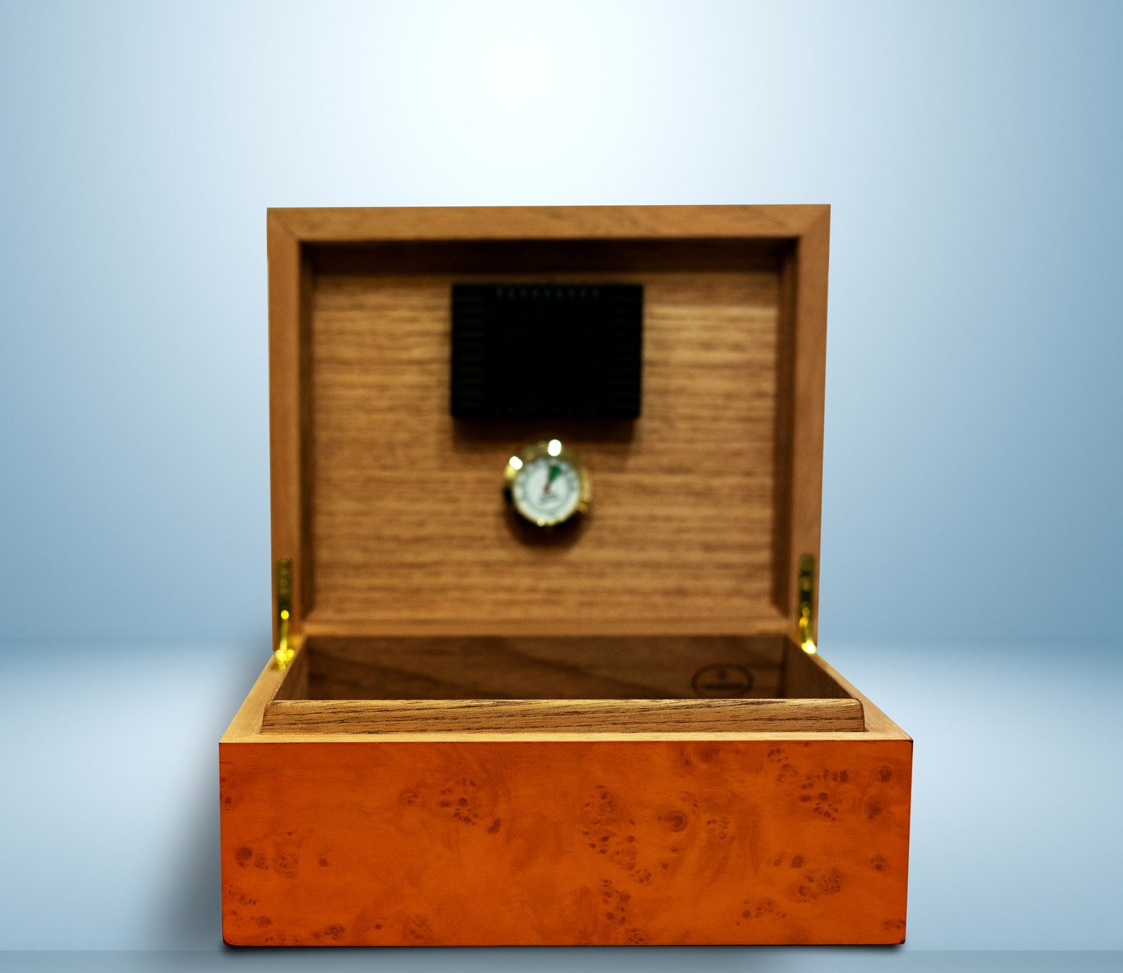 Burl Wood Veneer Humidor