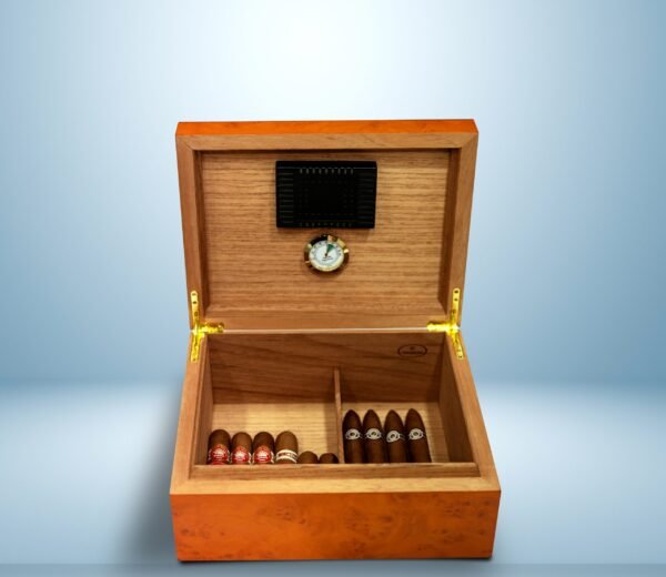 Burl Wood Veneer Humidor