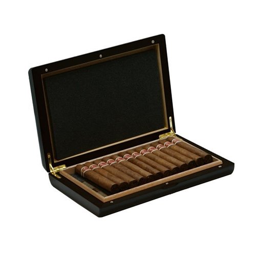Adorini Avellino Wood Marquetry Travel Humidor Cedro