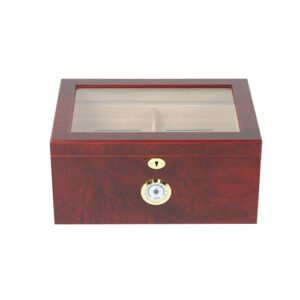 Rosewood finish Glass Lid Humidor