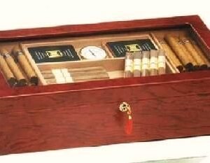 Inclined Glass Top Humidor