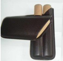Leather cigar case – 2 fingers