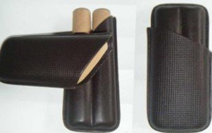 Leather cigar case – 2 fingers