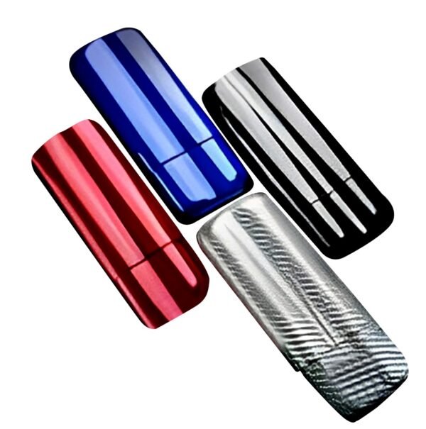 Carbon Fiber Cigar Case 2 fingers - Black