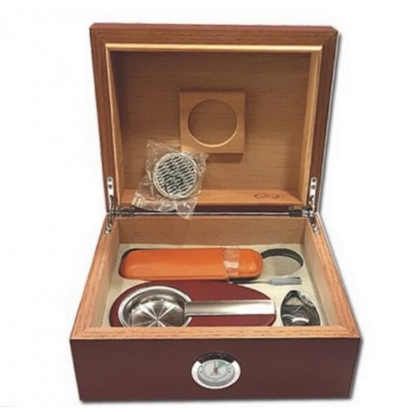 Cherry Red Humidor Set
